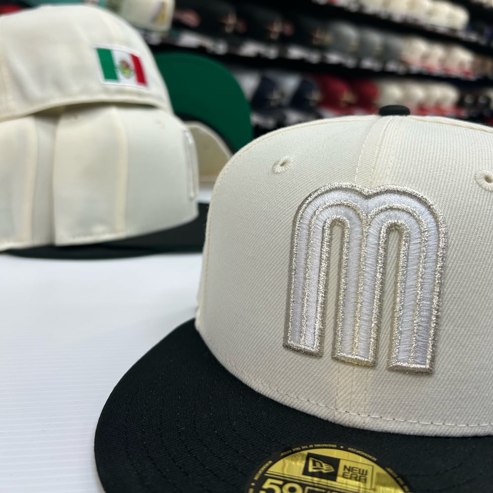 New Era 59Fifty Chrome Black Mexico