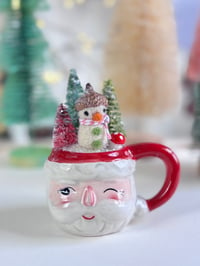 Image 1 of Winter Scene Santa Mug 5