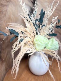 Image 5 of Green Whispers  White Vase