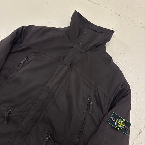 Image of AW 1999 Stone Island Raso Gommato Reversible Jacket, Size XL