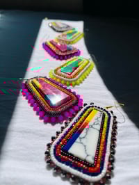 Image 2 of Gimmie Pink Inlay Earrings 