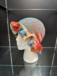 Image 2 of crochet bucket hat with wavy brim F
