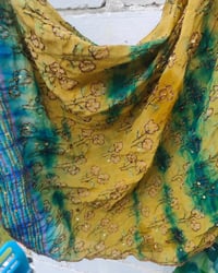 Image 4 of Wanderlust Stevie top Turquoise and yellow gold throughout