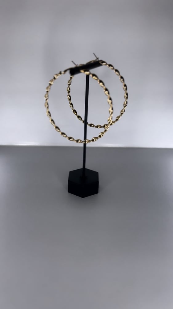 Image of Chain Hoop  Gold Or Silver 