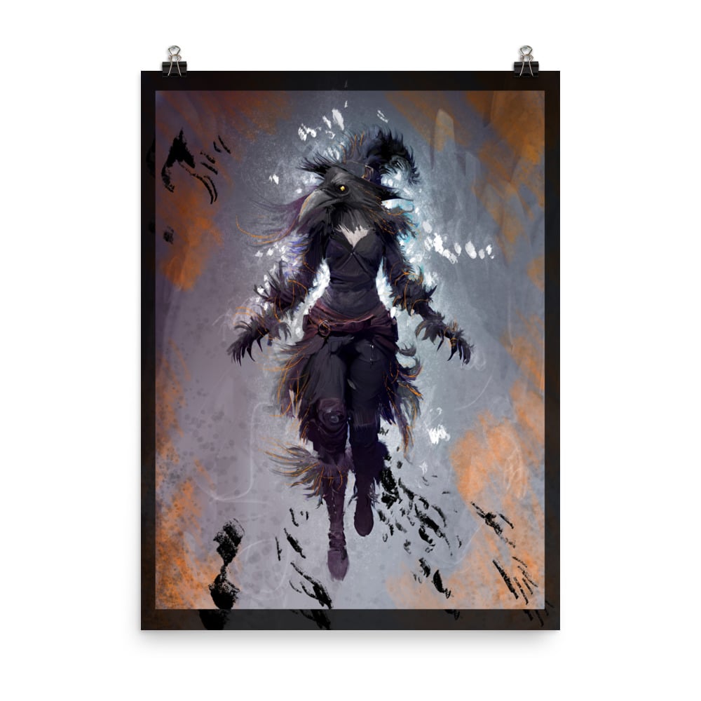 Ltd edition print - The crow witch of Fenchurch st station