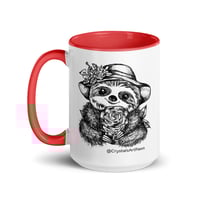 Image 22 of Lady Rosey The Sloth Mug Line Art by CrystalsArtPaws