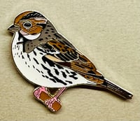 Image 2 of Little Bunting - No.84 UK Birding Pins - Enamel Pin Badge