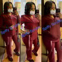 Image 2 of “Trendy” Regular Fit Set (Burgundy)