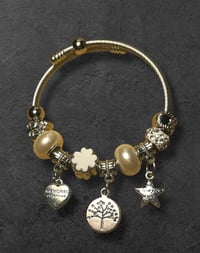 Tree/Pearl hard bangle 
