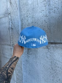 Image 5 of SKY BLUE INFINITE NEW YORK YANKEES CUSTOM FITTED CAP