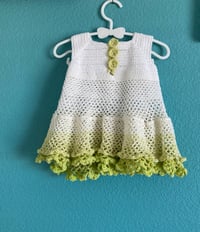 Image 4 of Handmade crochet baby dress size 12 months
