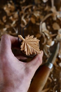 Image 8 of   Maple Leaf Pendant Necklace 