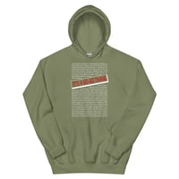 Image 2 of LOVE DC GOGO "IT'S A GOGO THANG" Dark Unisex Hoodie -WhiteText/Red Title (see color options)