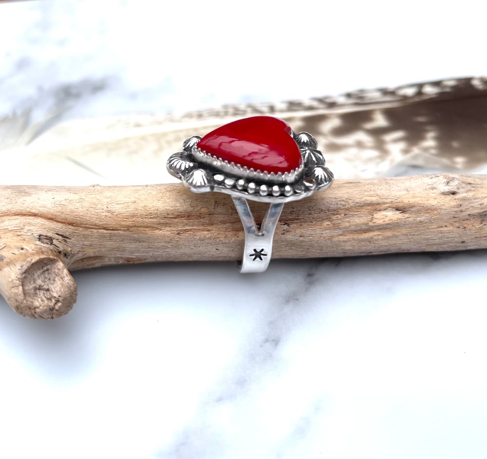 Handmade Sterling Silver Rosarita Heart Ring - Extra Embellishments