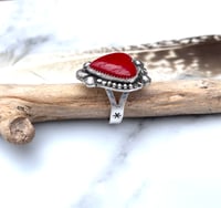 Image 2 of Handmade Sterling Silver Rosarita Heart Ring - Extra Embellishments 
