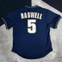Image 3 of Mitchell & Ness Batting Practice Jersey Navy Jeff Bagwell