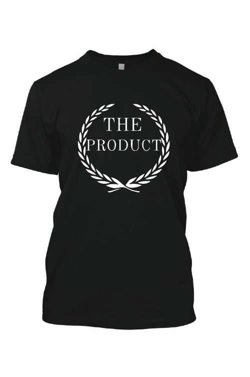 Image of The Product t-shirt(Black With White Logo)