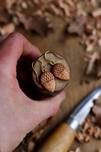 Image 3 of Acorn~Earrings 