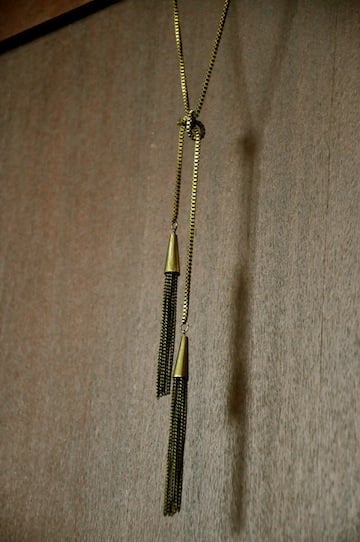 Image of Cone Tassel Tie Necklace