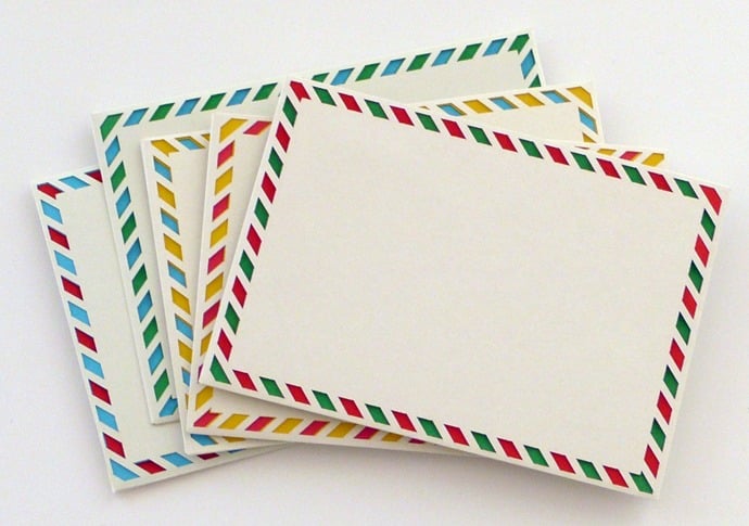 Image of Die Cut AirMailSet - set of 5