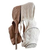 Image of "flat knitting" hooded backpack aforestdesign for Burel