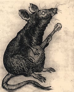 Image of Rat with a Banjo