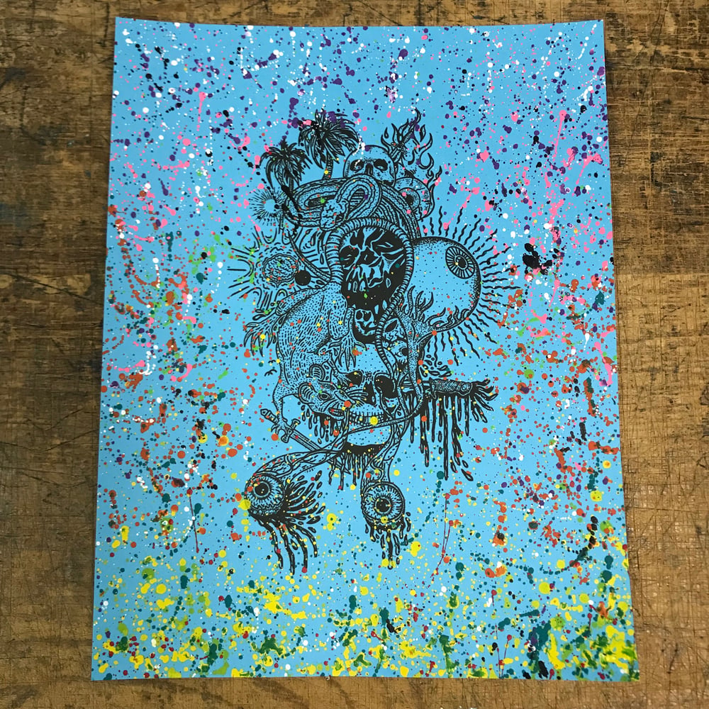 Image of 1 OF 1. RAT PILE SPLATTER PRINT