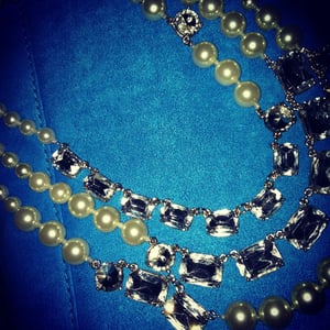 Image of Diamonds & Pearls Necklace