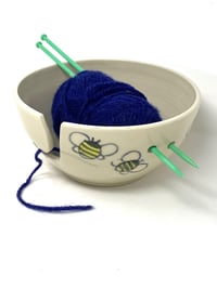 Image 2 of Large Bee Decorated Yarn Bowl 