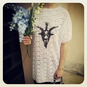 Image of NO.ME WHITE LACE OVERSIZE T-SHIRT