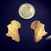 Image of "Black Gold" Africa earrings