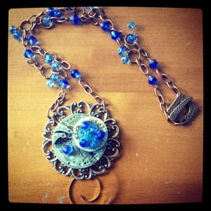 Image of Raindrop Steampunk Necklace