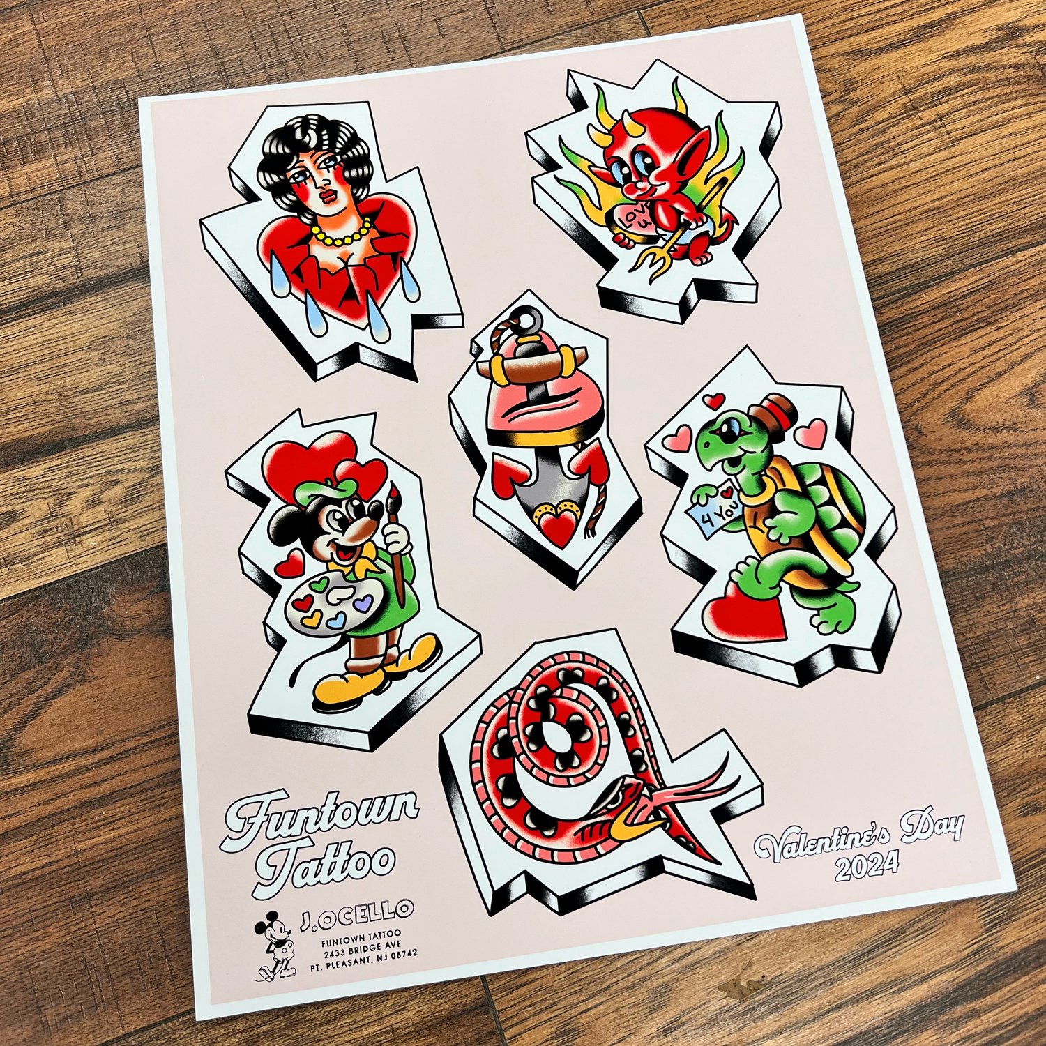 Image of Valentines flash sheet