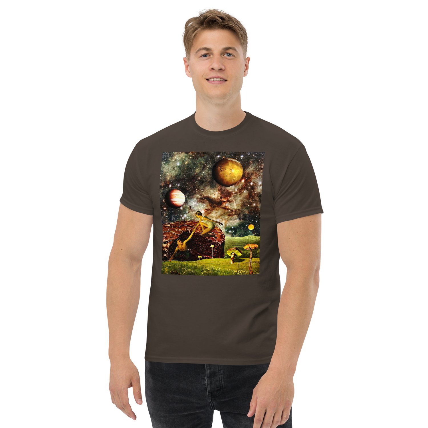 Image of For the Love of Chocolate Cake - Men's Lightweight Cotton Tee