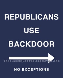 Image of Republicans Use Backdoor - 8"x10" print