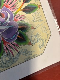 Image 3 of Bruno Vtg Tattoo Flash- Eagle laminated