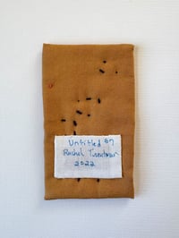 Image 3 of Business Card No. 7 - tiny hand sewn art quilt 