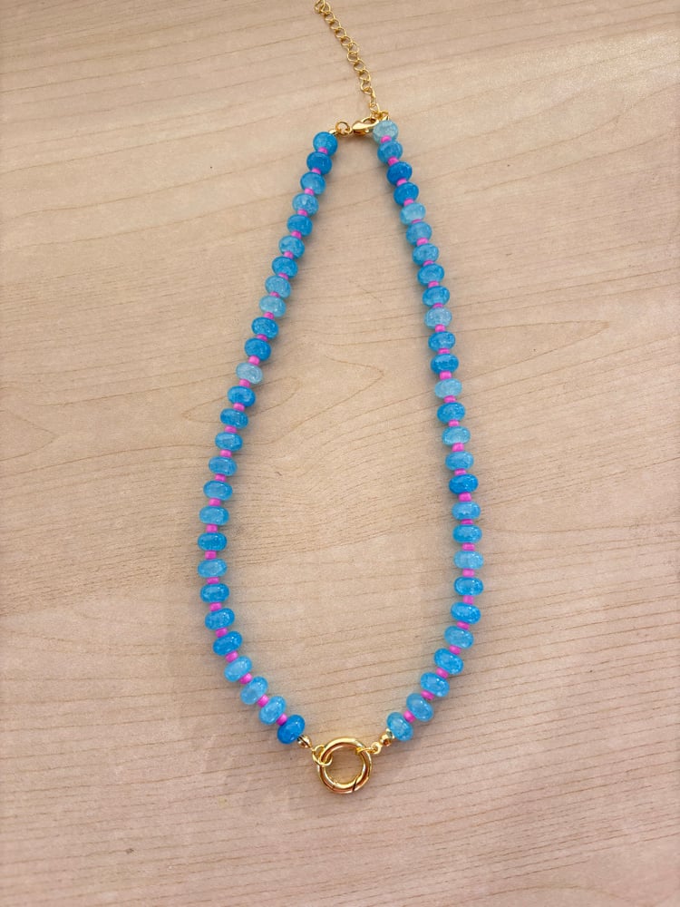 Image of Elka - Blue + Hot Pink