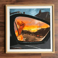 Rear View Sunset - 50x50cm Giclee Print