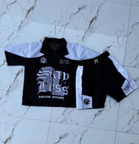 Windbreaker short set (Black)
