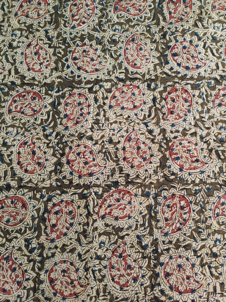 Image of Namasté fabric kalamkari kaki