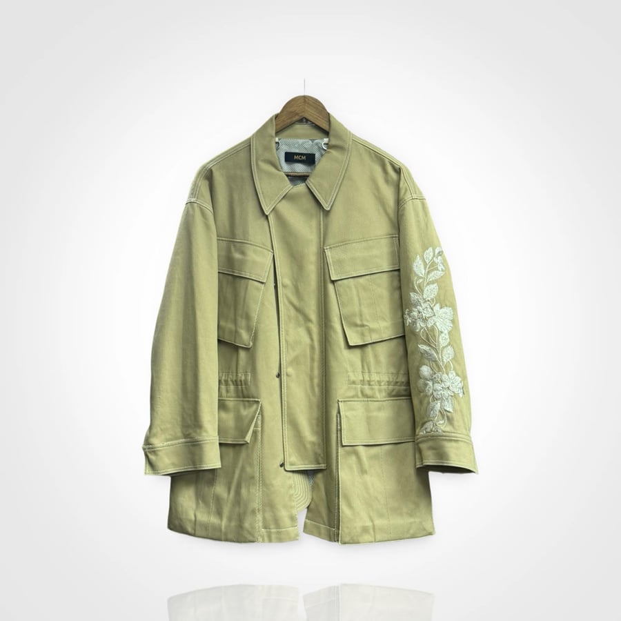 Image of MCM Floral Embroidery Field Jacket