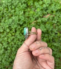Image 4 of Turquoise ring mixed metal - size 10