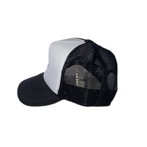 Image of Ghost Trucker Hat in Black/White