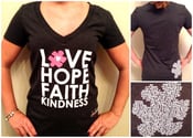Image of LOVE HOPE FAITH KINDNESS (V-NECK)