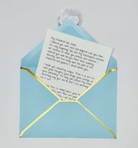Image 2 of Personalized Letter with Blue (Boy) T-shirt