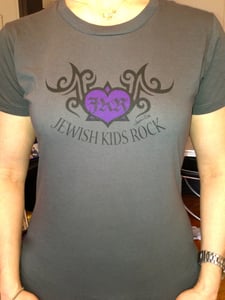 Image of Jewish Kids Rock - women's logo in front