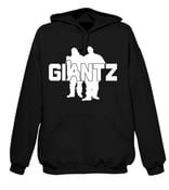 Image of BLACK GIANTZ HOODIE WITH WHITE LOGO