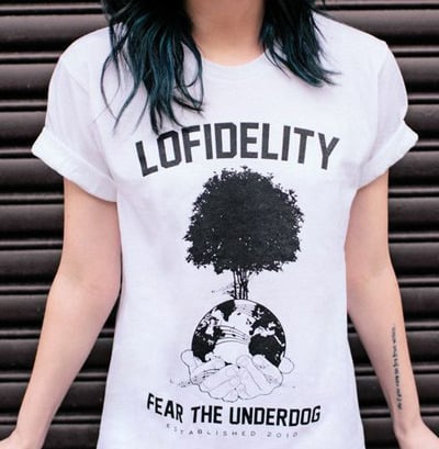 Image of Fear The Underdog // White Tee