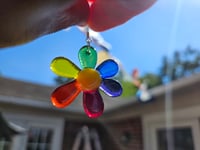 Image of Rainbow Flower Earrings 